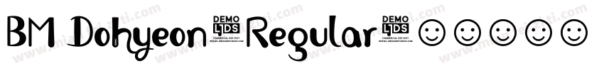 BM Dohyeon-Regular字体转换